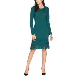 NWT Trina Turk green sweater dress XL